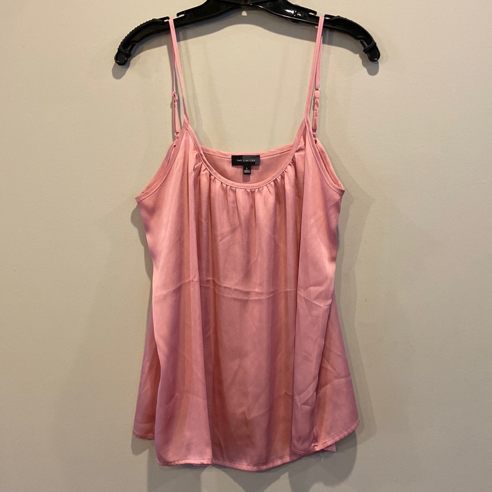 The Limited dusty rose satin loose fit camisole large